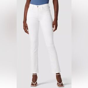 NWT‎ HUDSON NICO MID RISE STRAIGHT
ANKLE JEANS Women's Size 32
WHITE